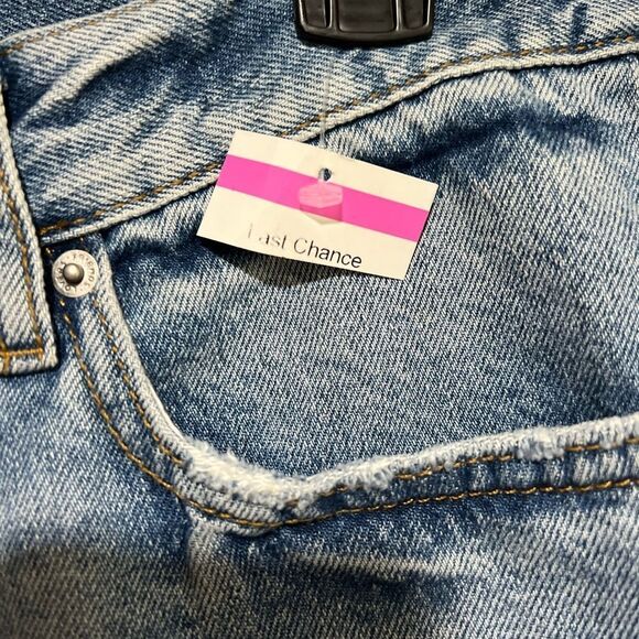 Lovers + Friends Devon High Waist Denim Cutoff Shorts in Islandia - Picture 4 of 12